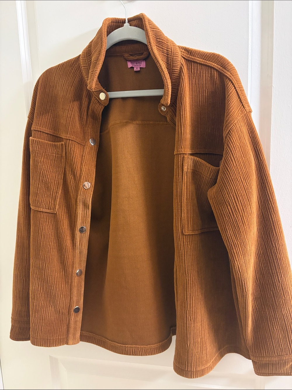 Francesca's Collections Corduroy Jacket in Rust
